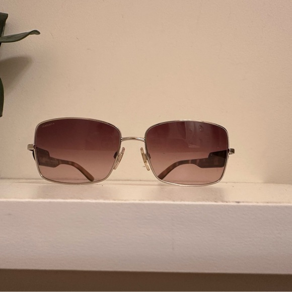 Burberry Brown Sunglasses Semi-Rimless Gradient Lenses - Picture 3 of 5